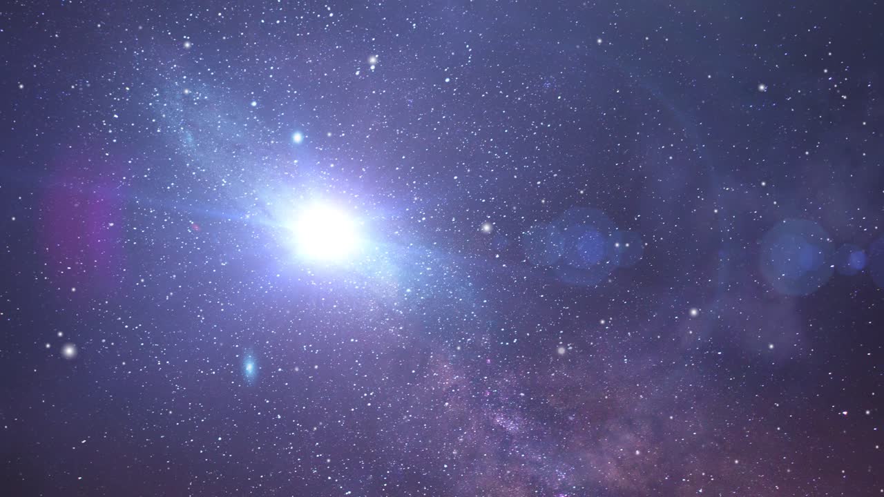 una galaxia que brilla intensamente en el universo con muchas estrellas