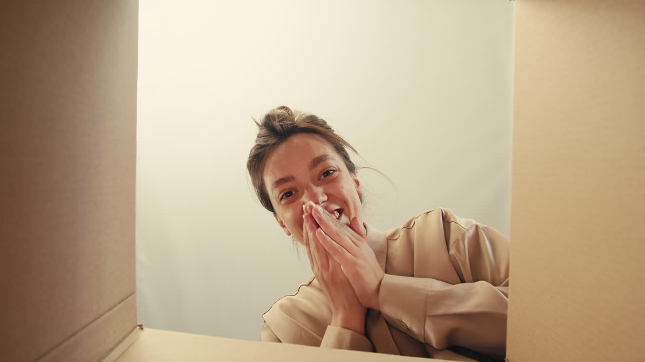 E-commerce storage shop, woman packing goods and clothes for second hand delivery market, dedicated Packaging and Shipping Workspace with Supplies and Technology for efficiency, online sales.