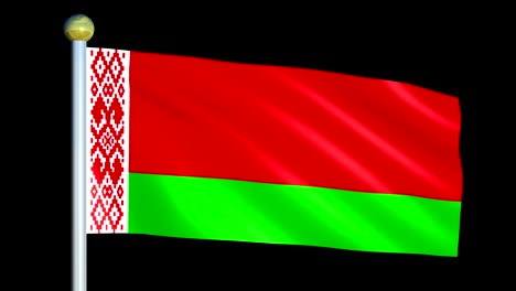 large looping animated flag of belarus