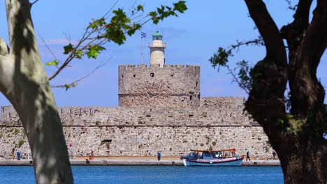 fort of st. nicholas in rhodes greece