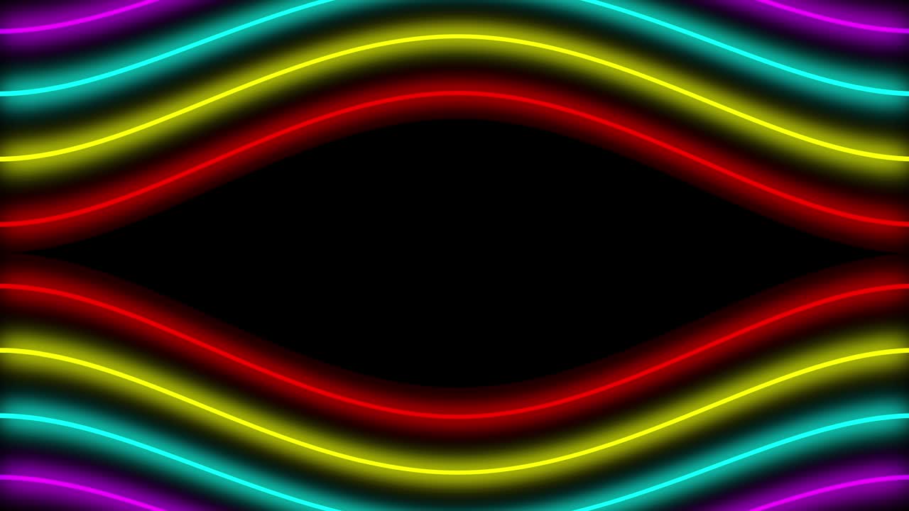Neon line illumination animation motion graphics