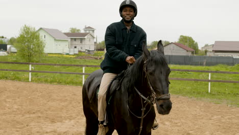 man riding a horse 1