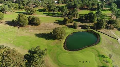 training on the golf course