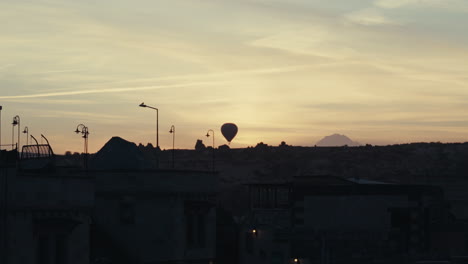hot air balloon sunrise over cappadocia