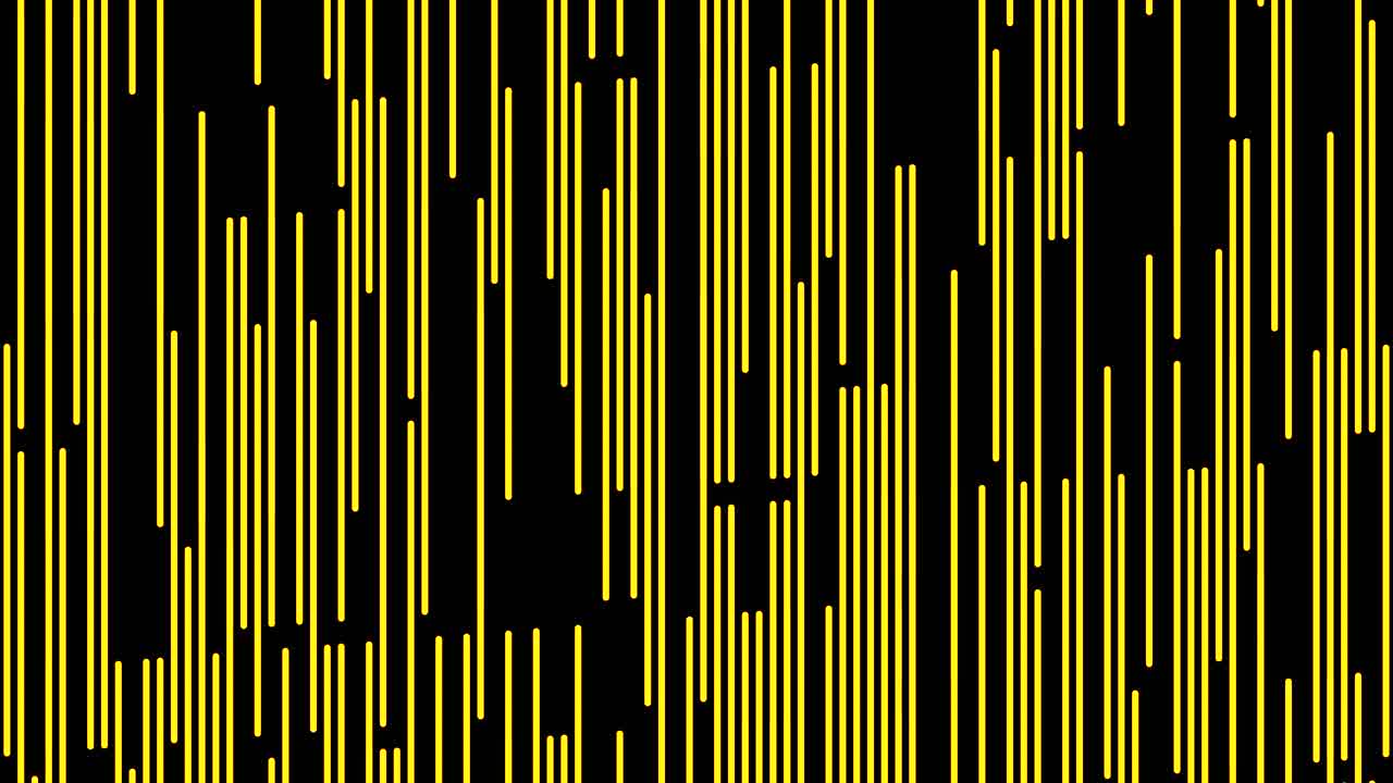 Abstract Vertical Yellow Lines on Black Background