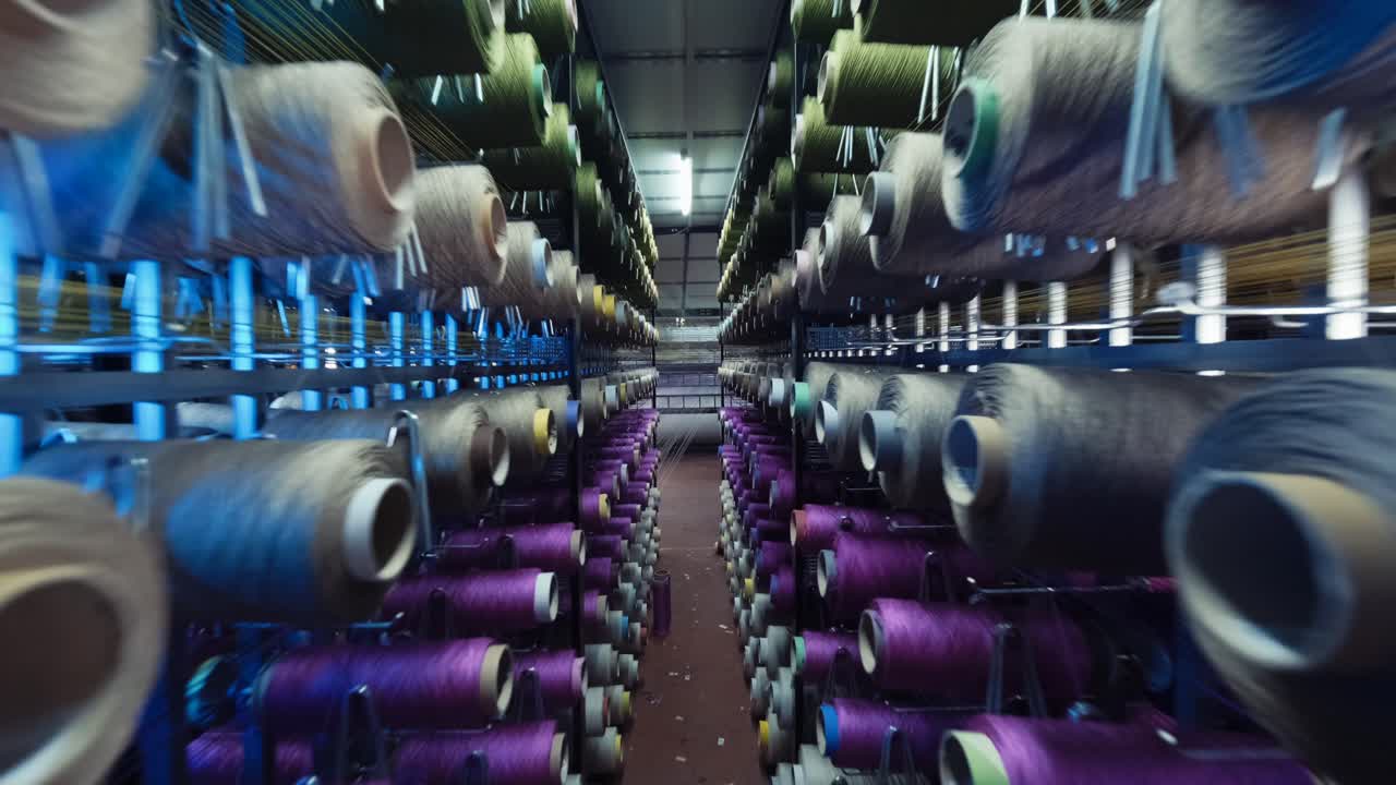 fábrica de alfombras, producción de alfombras, hilos sintéticos para tejer telar-5