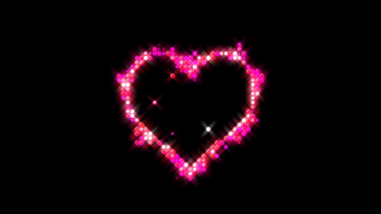 빛나는 빛과 함께 애니메이션 사랑 모양