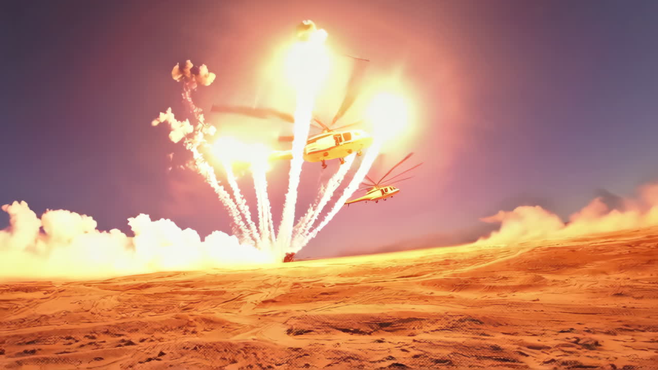 Military Helicopters in Action