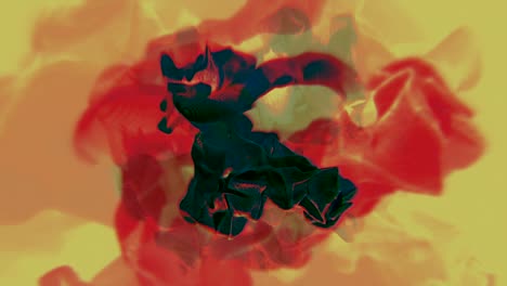nubes de polvo oscuro en un fondo claro, animación de partículas, bucle