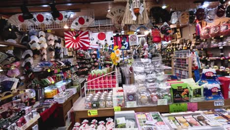 a vibrant market stall in osaka, japan