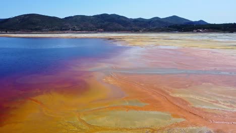 Colorful-textures-on-sandy-terrain-at-mine-site-in-Huelva