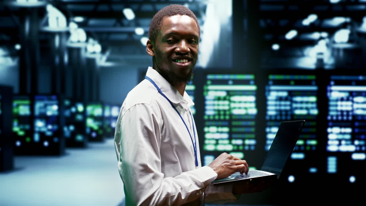 Supervisor monitoring crypto mining farm