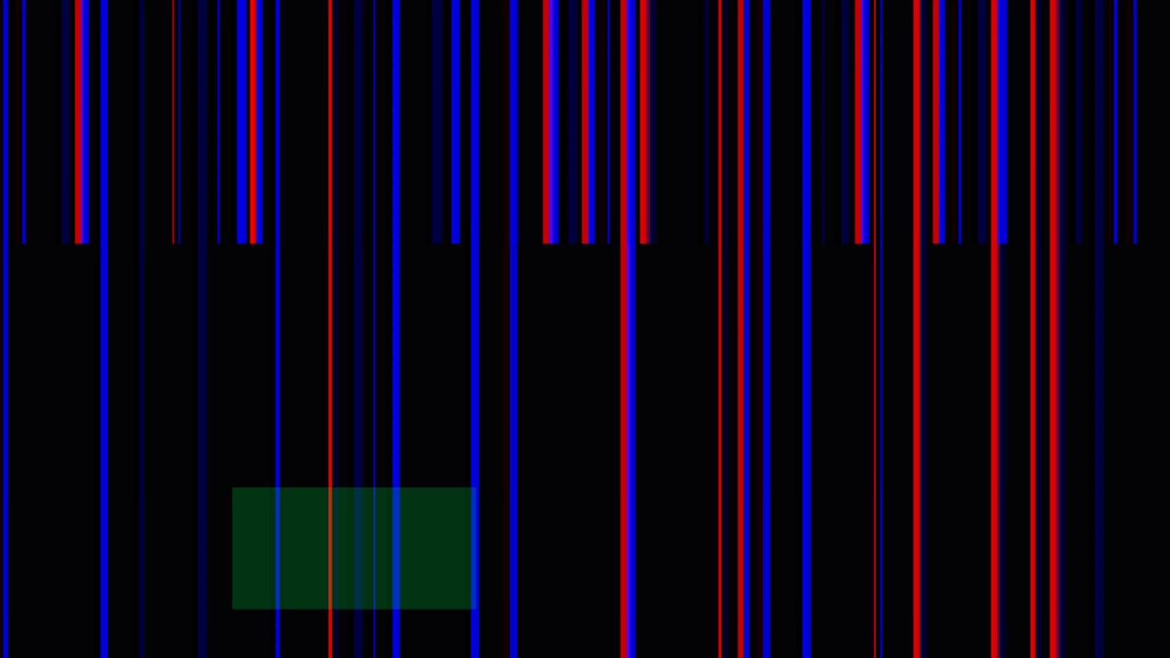 Abstrakt digital glitch-baggrund med lodrette linjer og blinkende rektangler