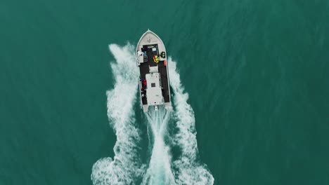 science vessel forging through azure waters, sète, southern france