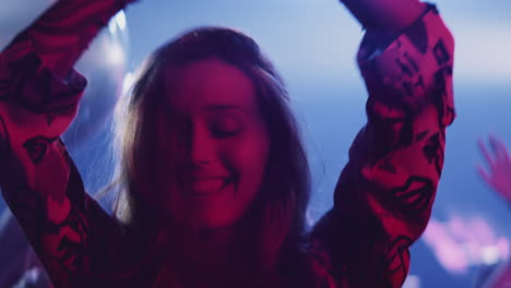 dancing woman at nightclub