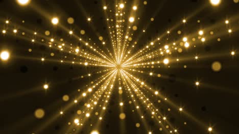 golden light tunnel abstract background