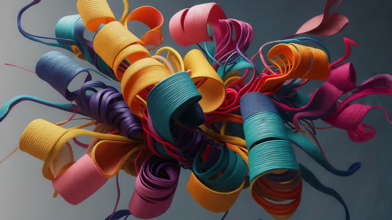 cintas abstractas de colores