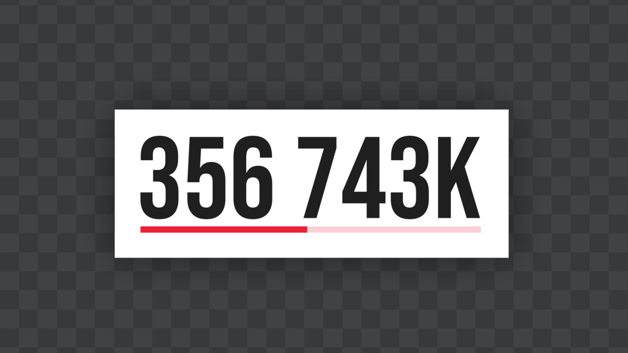 Youtube Counter 06
Adobe After Effects 2023
Resolution 3840×2160
