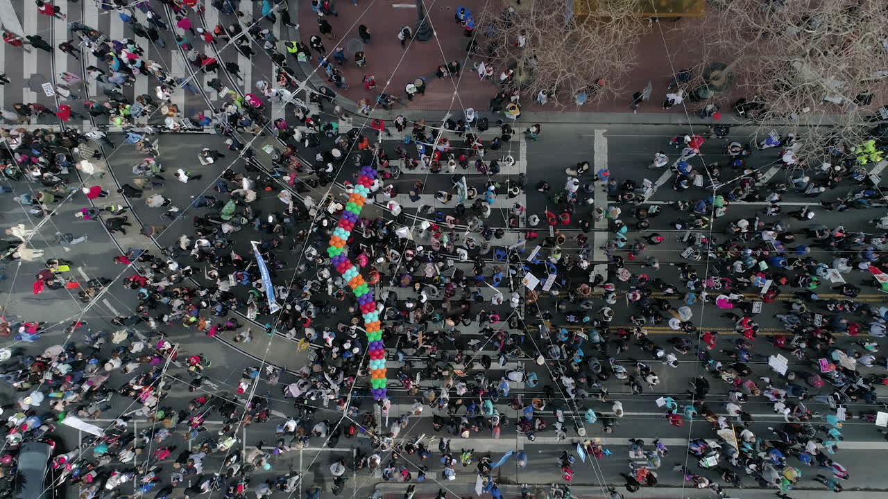 marcha de protesta en san francisco