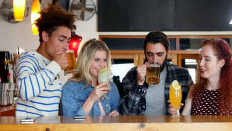 group of friend having drink 4k