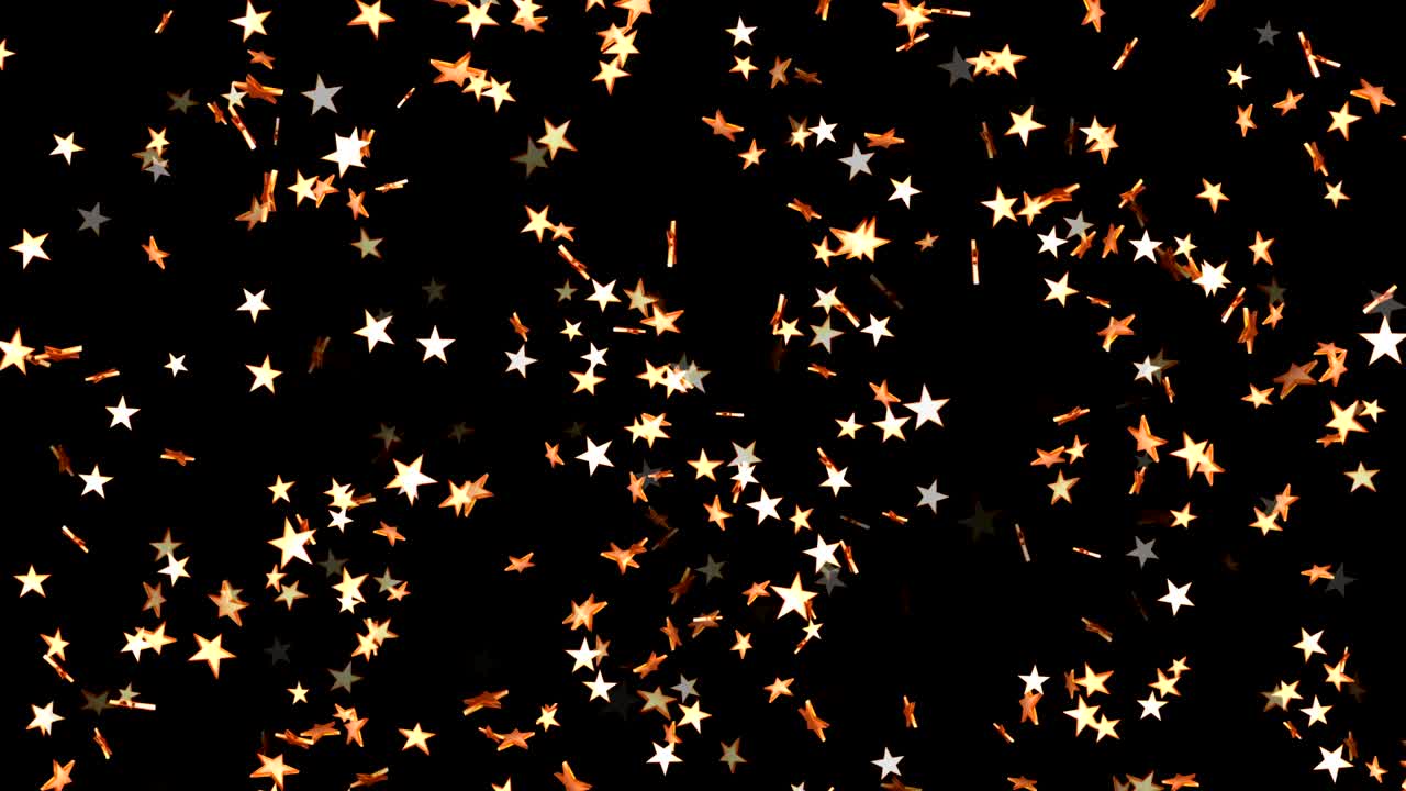 fondo de movimiento de partículas de estrellas brillantes abstractas