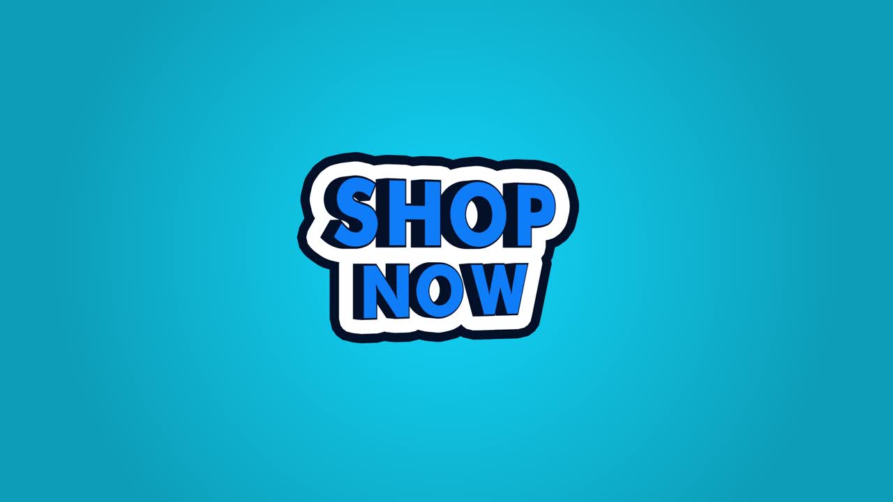 Shop Now Sales Offer Shopping Banner for Marketing Promotion Social Media Motion Graphics Text