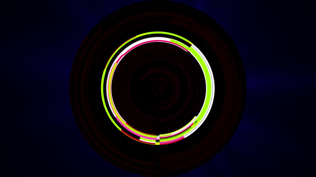 resplandor colorido abstracto movimiento de fondo de círculo tecnológico futurista