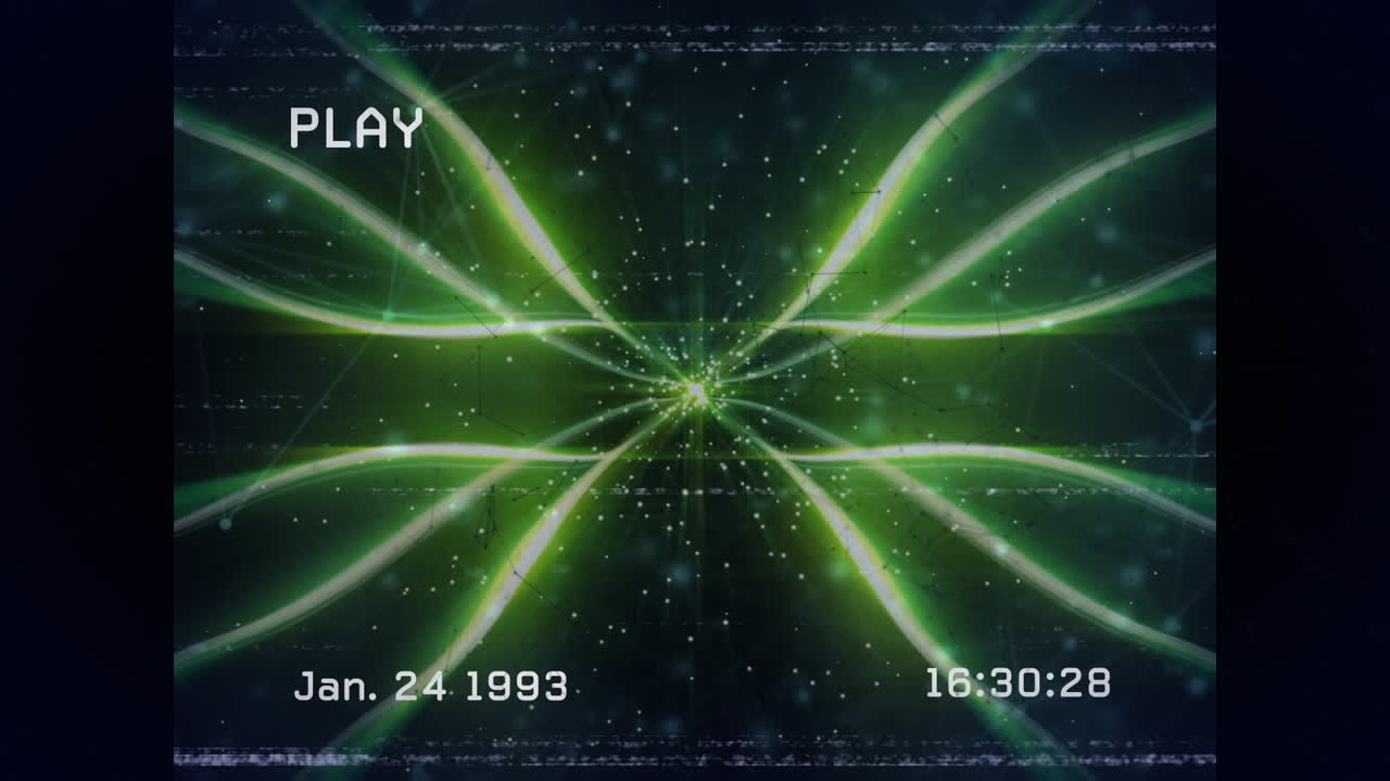 빛의 반점과 빛의 흔적에 대한 간섭의 애니메이션