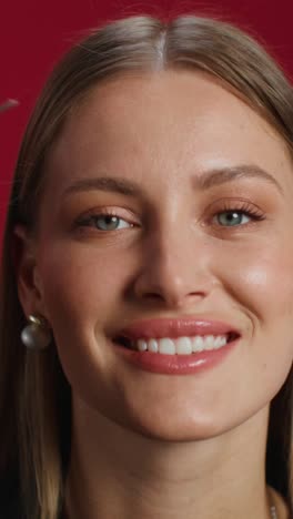 woman applying eyebrow makeup