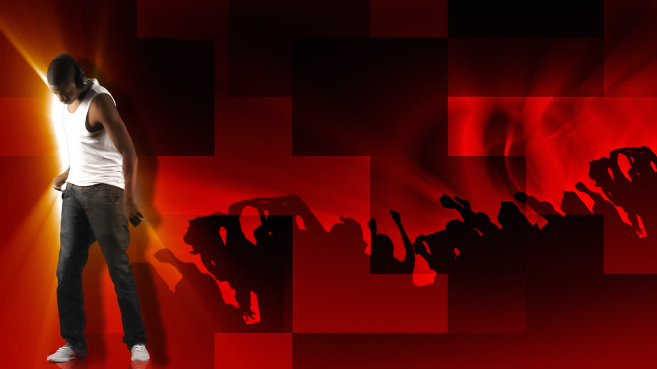 춤추는 젊은 남자의 애니메이션