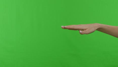 hand gestures on green screen