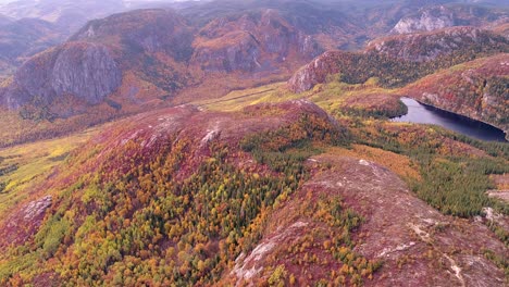 view of a rocky gorge in quebec