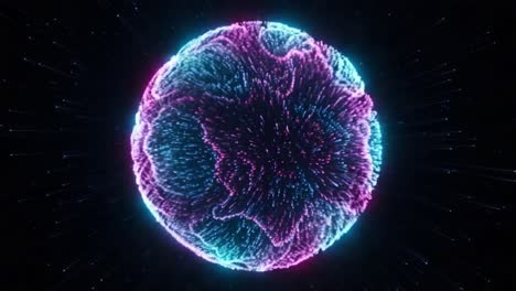 an exquisite journey through a colorful digital sphere, showcasing waves of neon lights in stunning visuals, captivating audiences with lively energy and motion