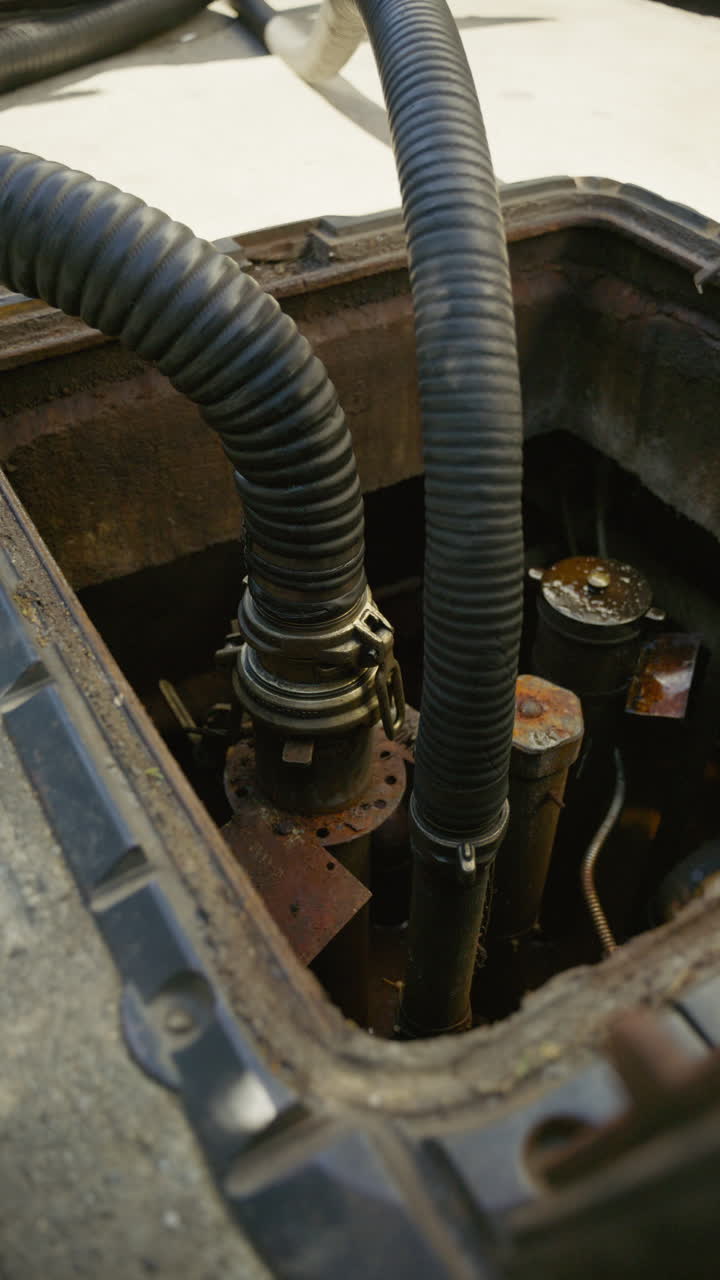 Kerosene tank fuel check and refueling at the international airport