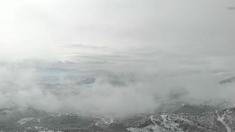 sky with clouds over snowy mountain