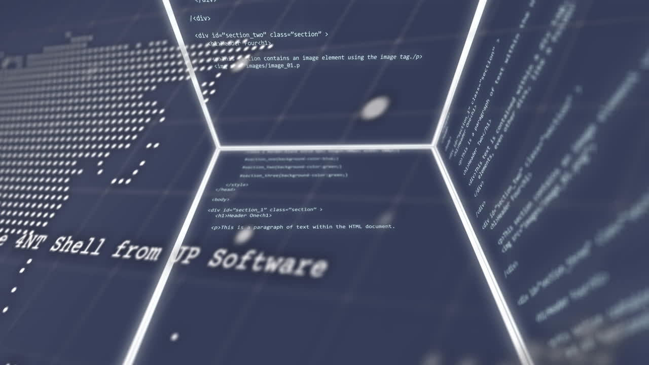 큐브에 대한 데이터 처리의 애니메이션