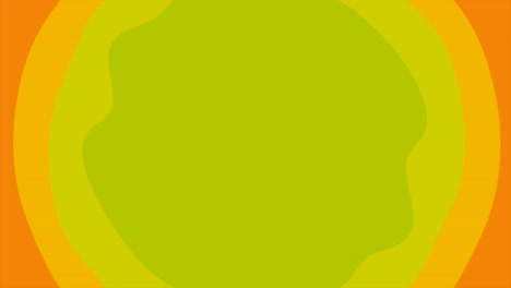 abstract green and orange wavy background