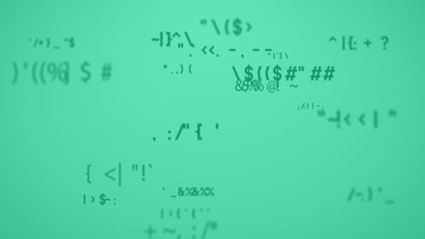la animación digital muestra la tecnología de red global con íconos y procesamiento de datos.