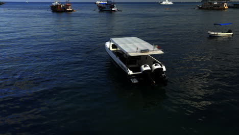 Looking-at-small-boats-at-the-harbor-in-Thailand