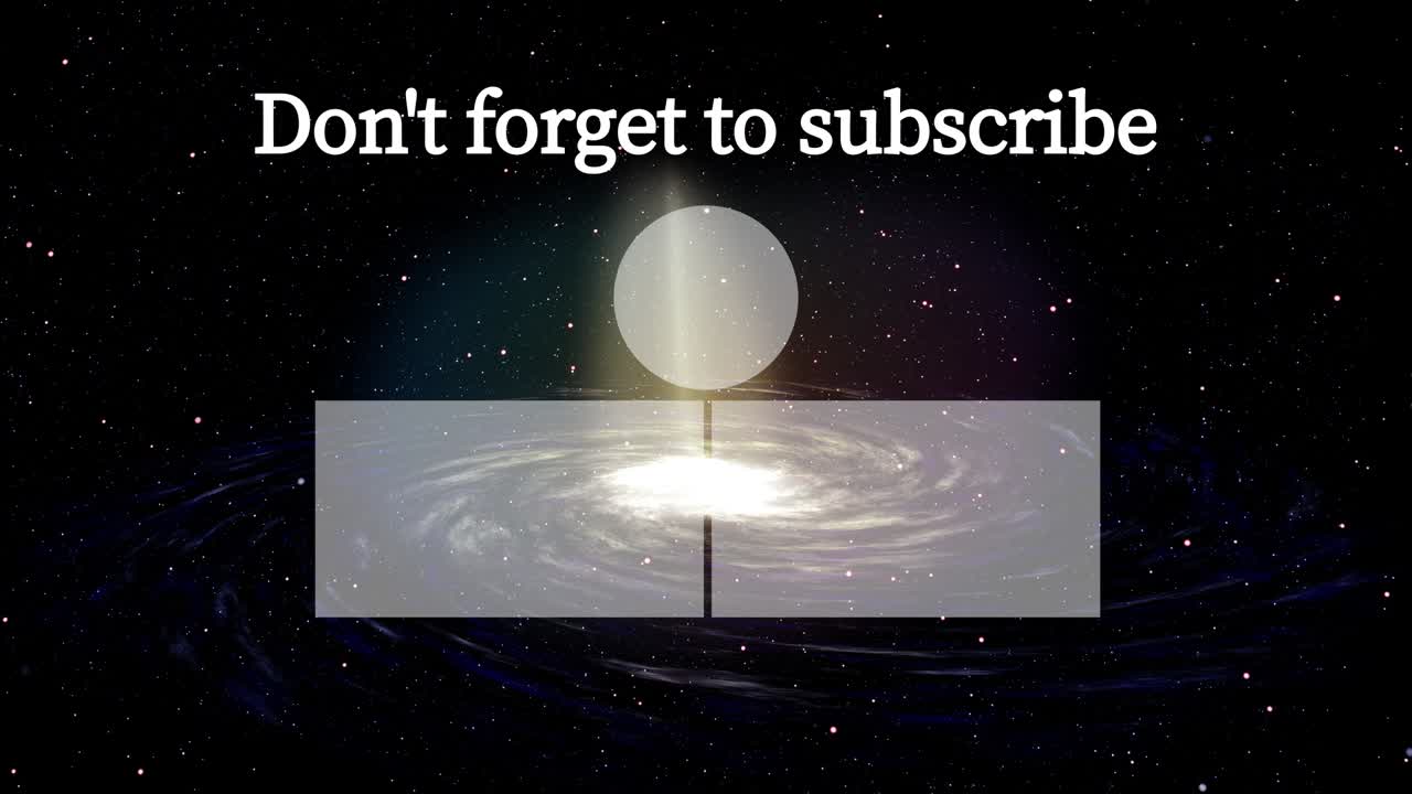 은하계 엔드 카드 엔딩 스크린 모션 그래픽