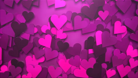patrón de corazones de san valentín rosa en gradiente