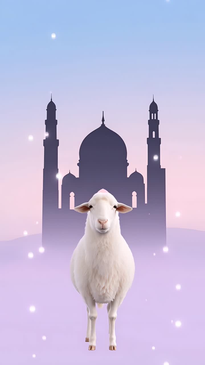 Eid al-Adha Moschea Sfondo islamico 4K