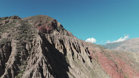 vista aérea de una impresionante y vasta cordillera en los andes, américa del sur