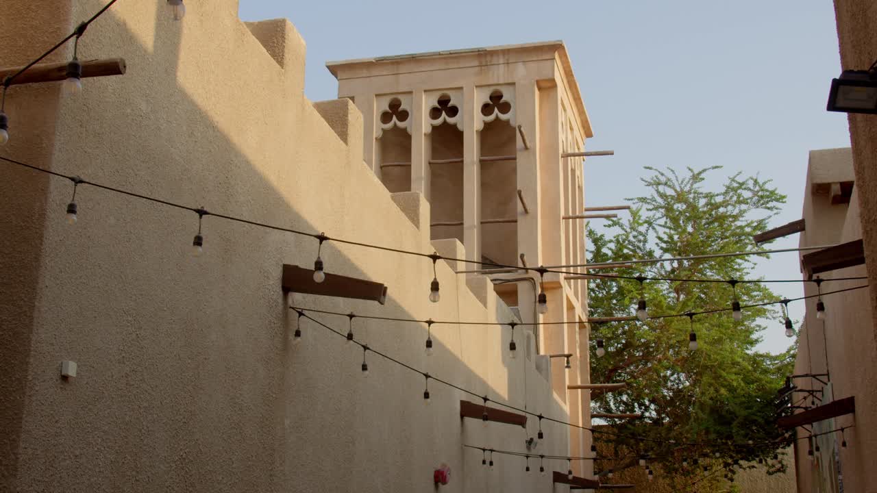 Slow motion view of historical place Al Fahidi