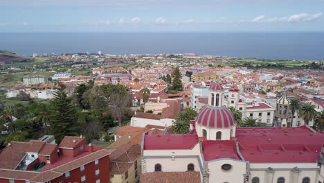 puerto de la cruz tenerife island canary islands spain aerial footage of travel holiday summer destination in europe