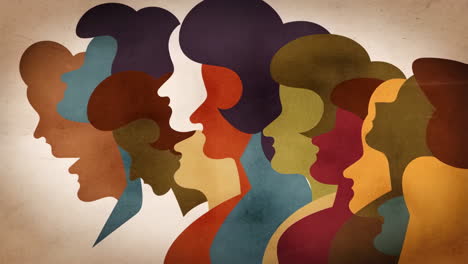 diverse community silhouettes representing unity and inclusion