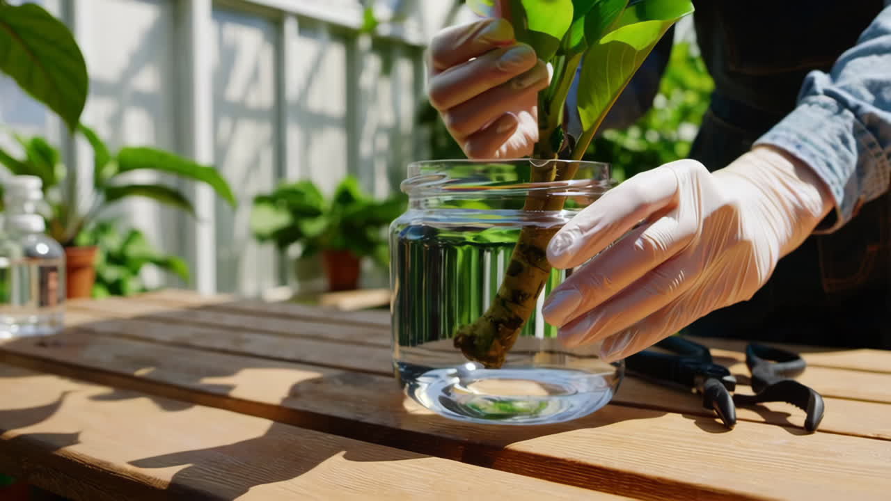 Propagating a Plant in Water