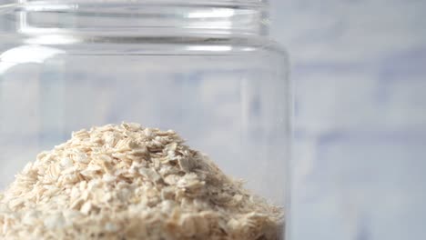 oatmeal in a glass jar