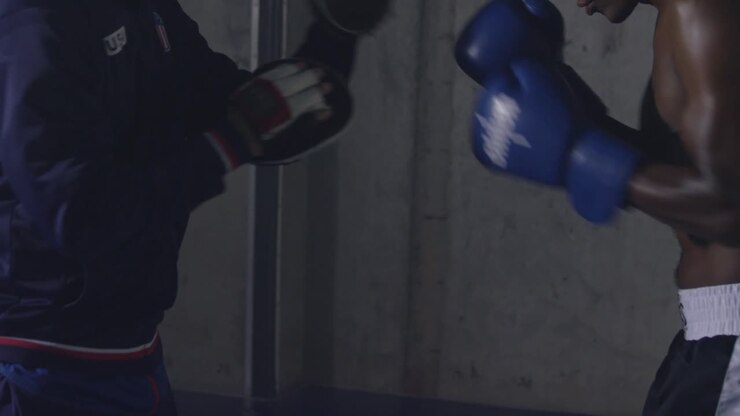 Sesión de entrenamiento de boxeo