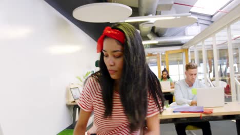 creatives working in a modern office
